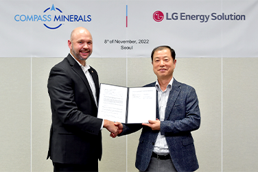 LG Energy Solution Secures Multi-Year Lithium Carbonate Supply from Compass Minerals