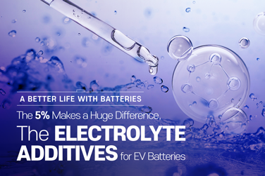 A Better Life with Batteries – The Electrolyte Additives for EV Batteries
