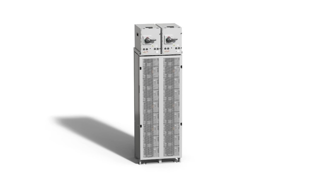 a large grey rectangular object with knobs