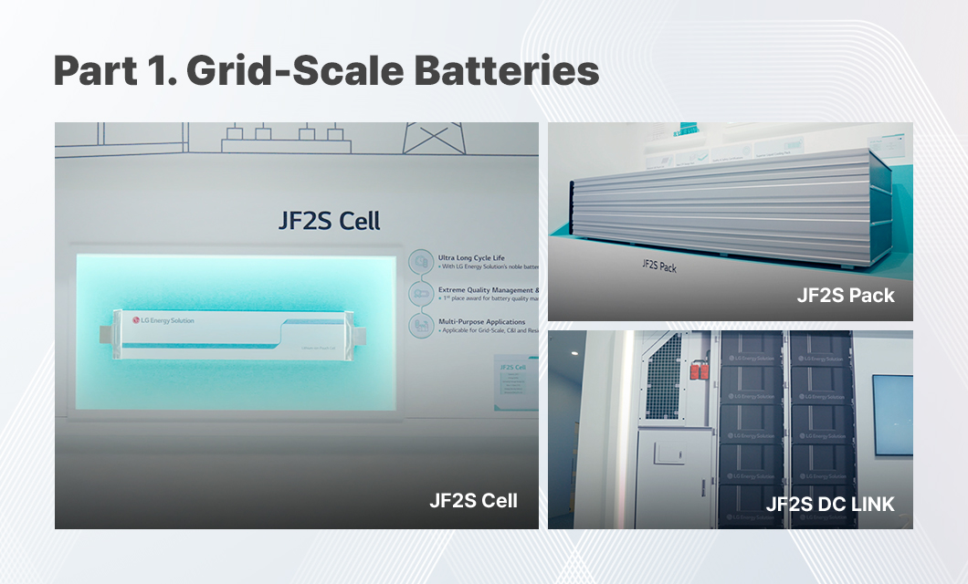a collage of several batteries