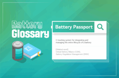 a battery and a book