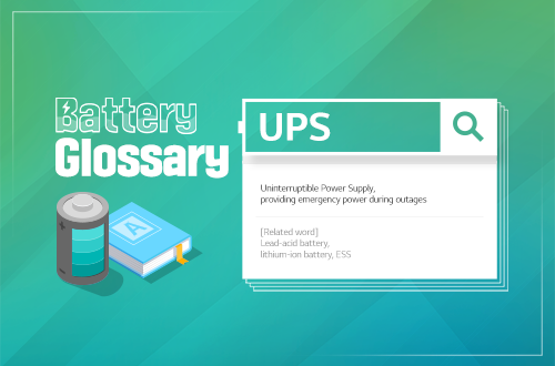 a battery and a book