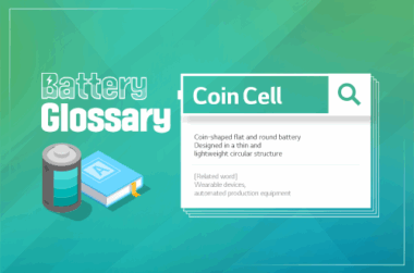 a battery and a book