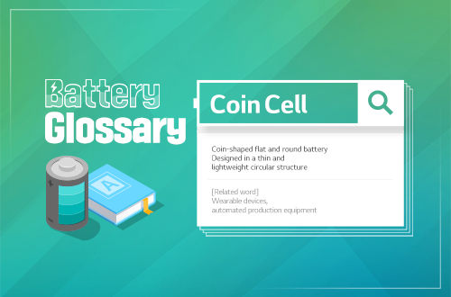 a battery and a book