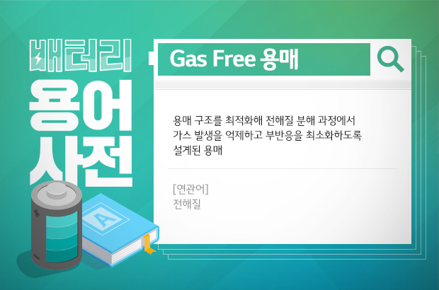 배터리 용어사전 Gas Free 용매